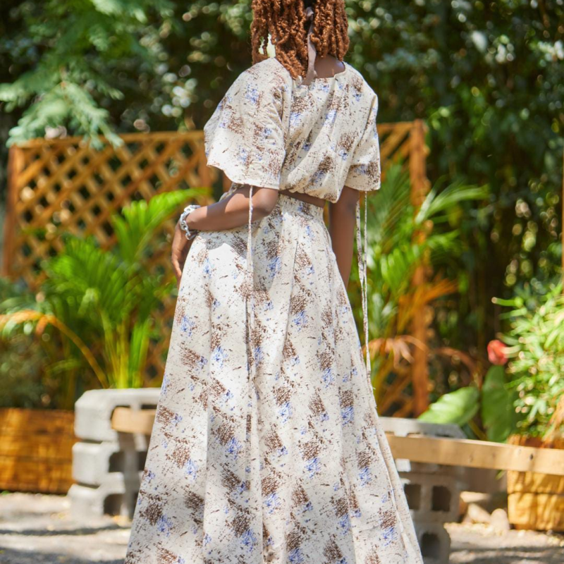 Njia Linen Skirt and Top