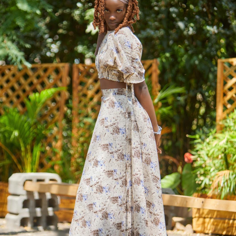 Njia Linen Skirt and Top