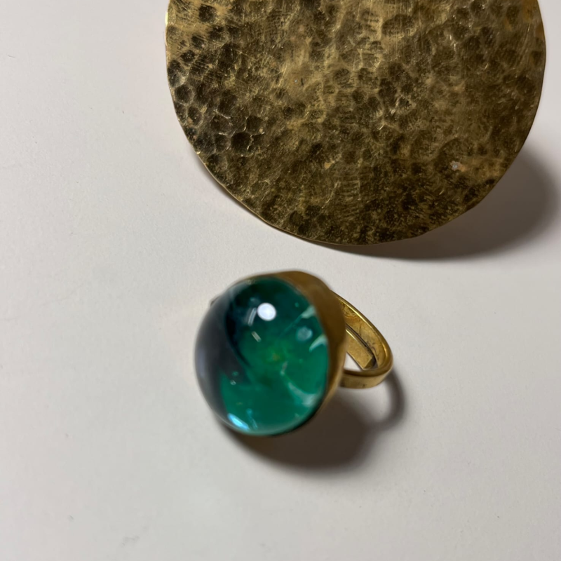 Celestial Green Ring