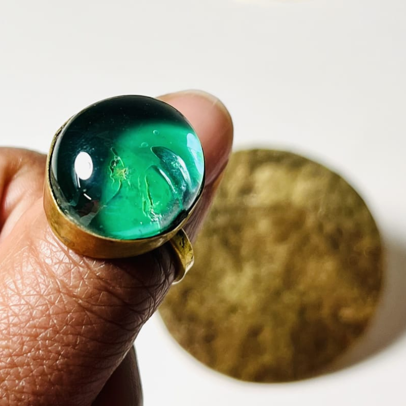 Celestial Green Ring