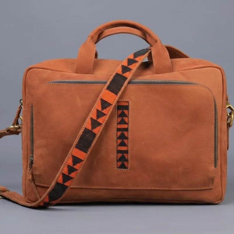 BEADED MWARIAMA LAPTOP BAG