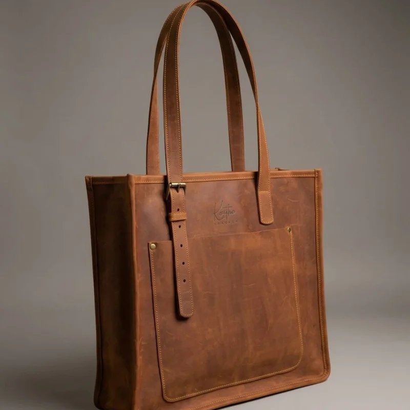 HAWATTU LEATHER LAPTOP BAG