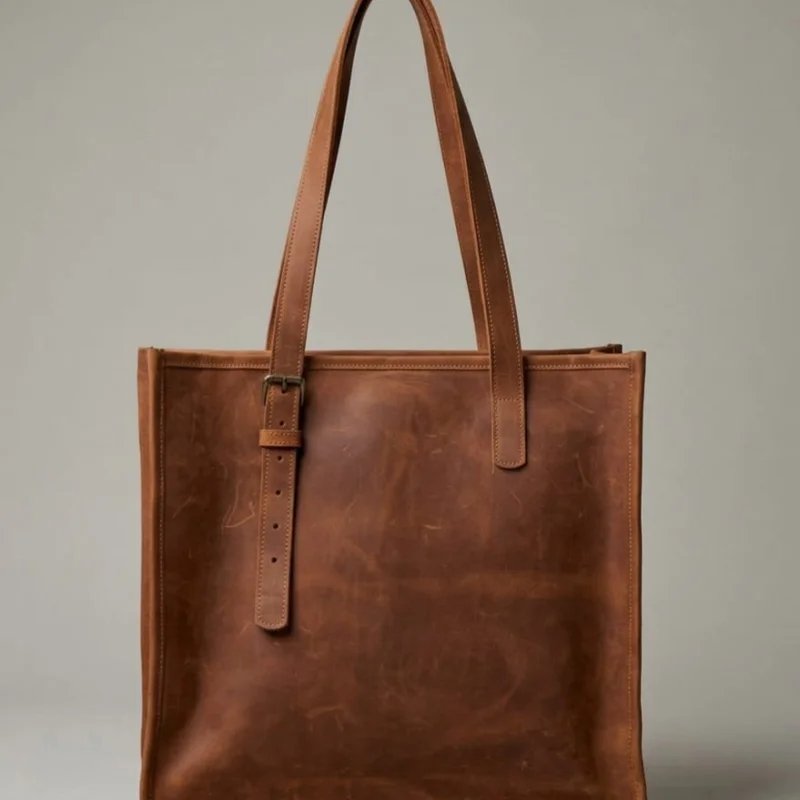 HAWATTU LEATHER LAPTOP BAG