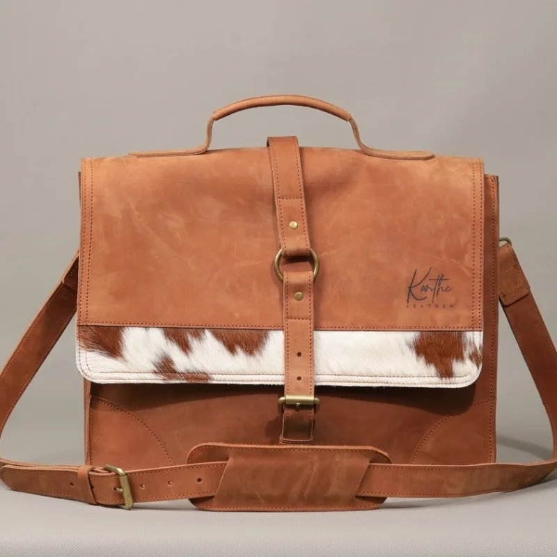 HURU LEATHER LAPTOP BAG