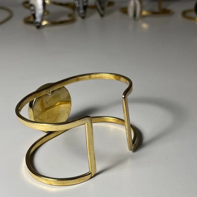 Sapphire Gold Cuff