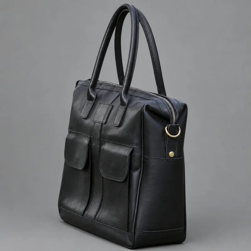 WARUOLA LEATHER LAPTOP BAG