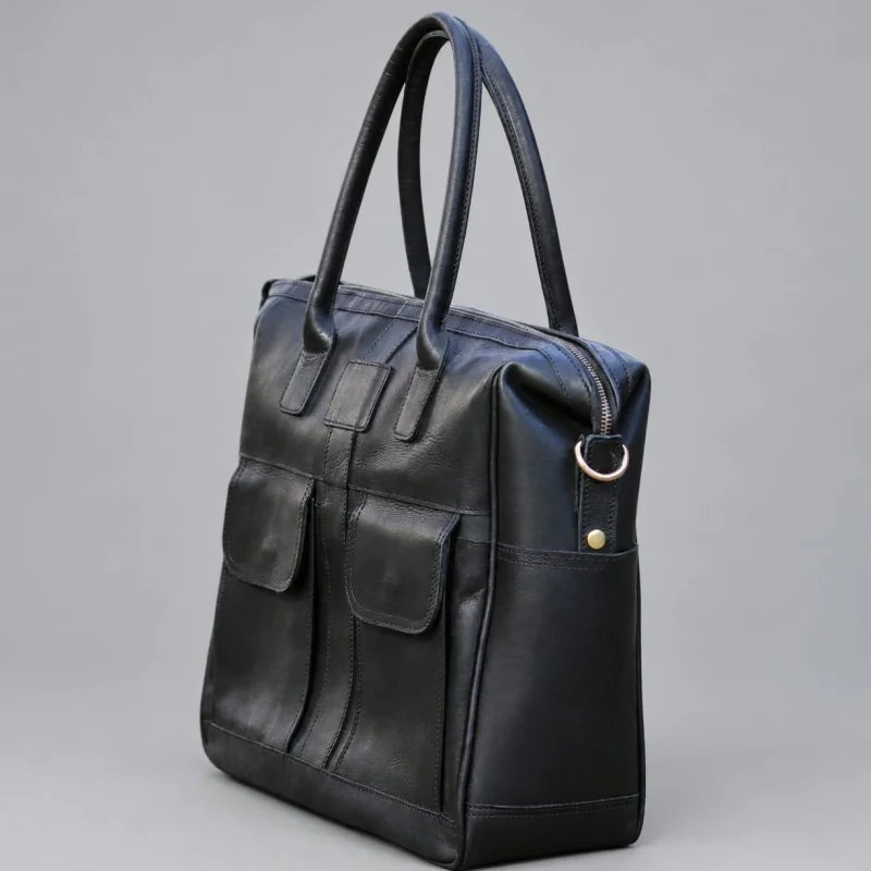WARUOLA LEATHER LAPTOP BAG